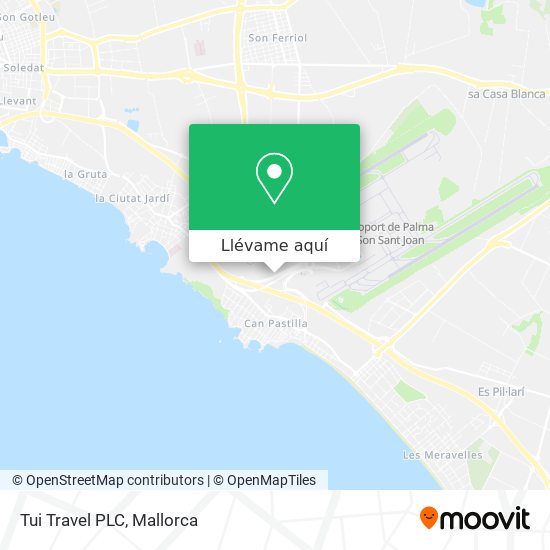 Mapa Tui Travel PLC