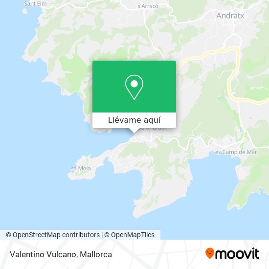 Mapa Valentino Vulcano