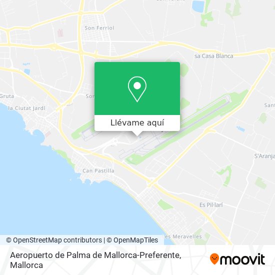 Mapa Aeropuerto de Palma de Mallorca-Preferente