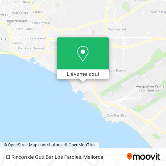 Mapa El Rincon de Guti Bar Los Faroles