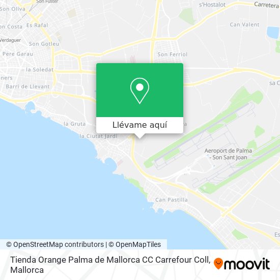 Mapa Tienda Orange Palma de Mallorca CC Carrefour Coll