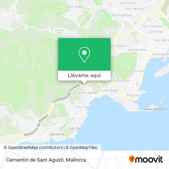 Mapa Cementiri de Sant Agustí