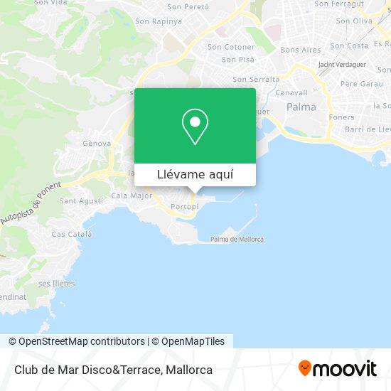 Mapa Club de Mar Disco&Terrace