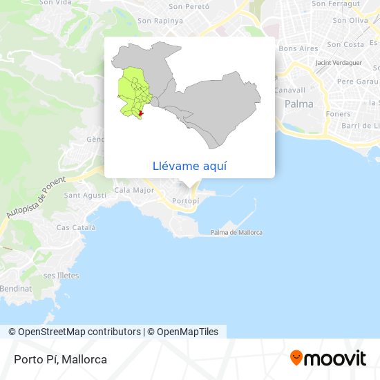 Mapa Porto Pí