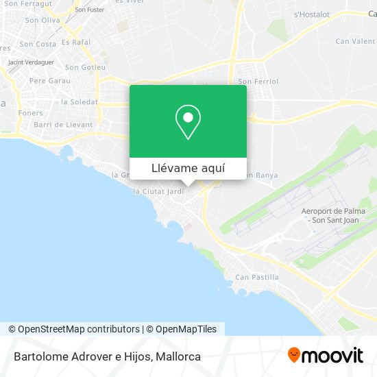 Mapa Bartolome Adrover e Hijos