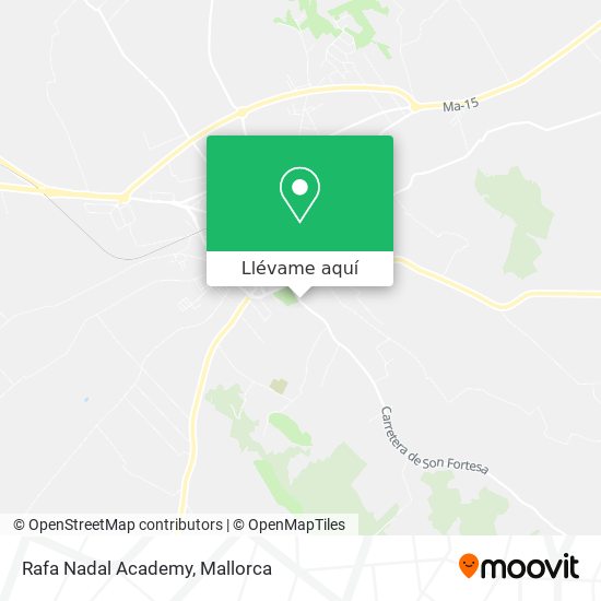 Mapa Rafa Nadal Academy