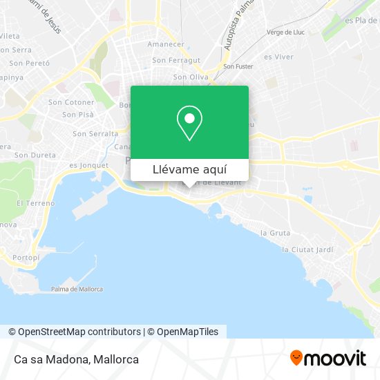 Mapa Ca sa Madona