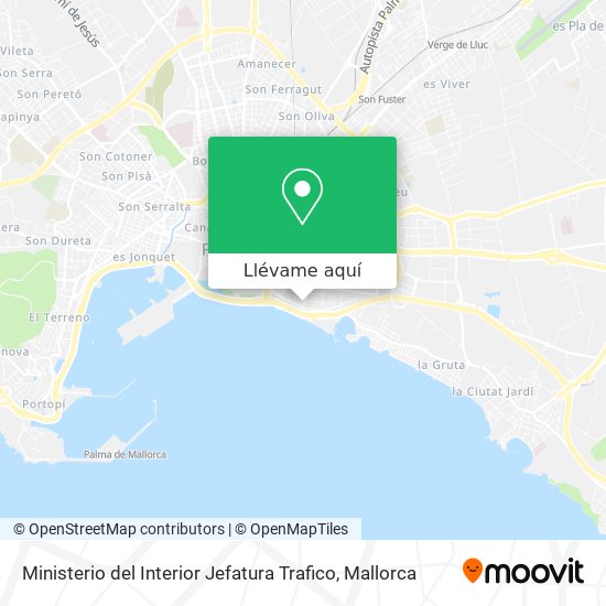 Mapa Ministerio del Interior Jefatura Trafico