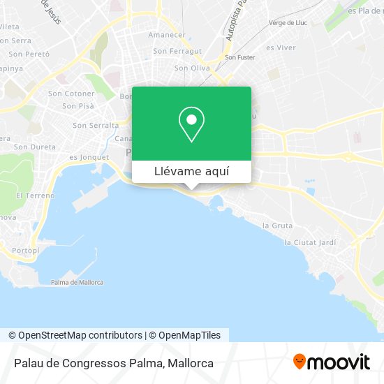 Mapa Palau de Congressos Palma