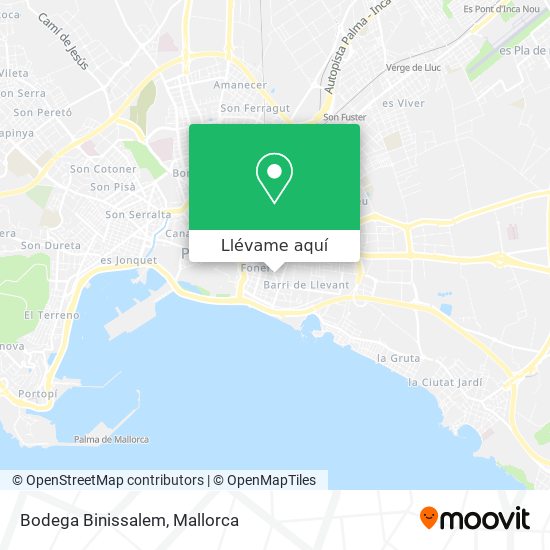 Mapa Bodega Binissalem