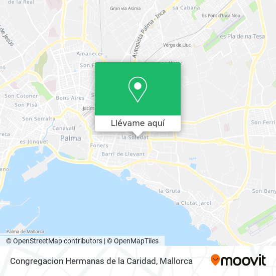 Mapa Congregacion Hermanas de la Caridad