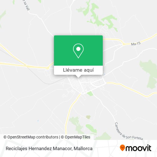 Mapa Reciclajes Hernandez Manacor