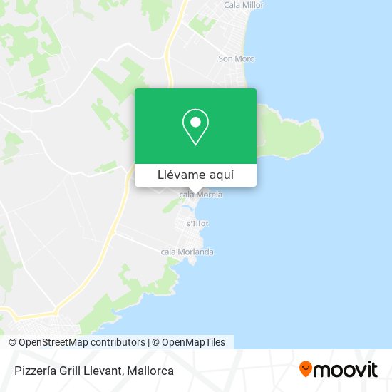 Mapa Pizzería Grill Llevant