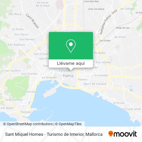 Mapa Sant Miquel Homes - Turismo de Interior