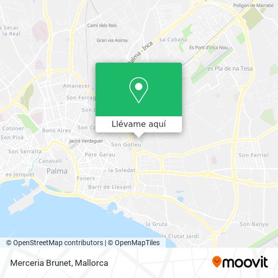 Mapa Merceria Brunet