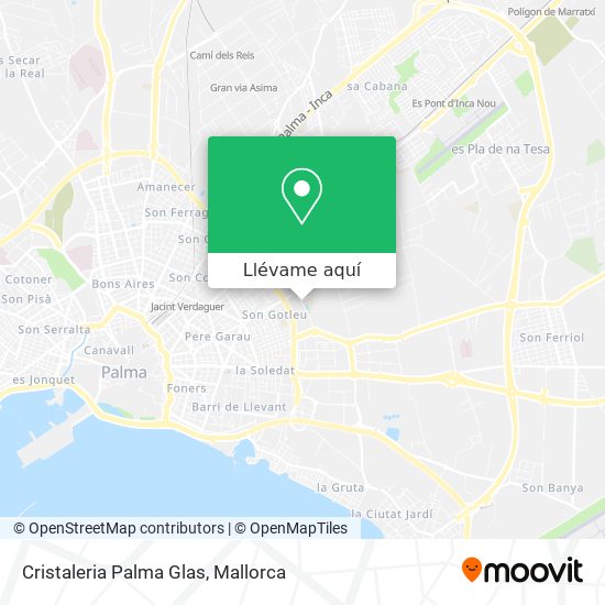Mapa Cristaleria Palma Glas