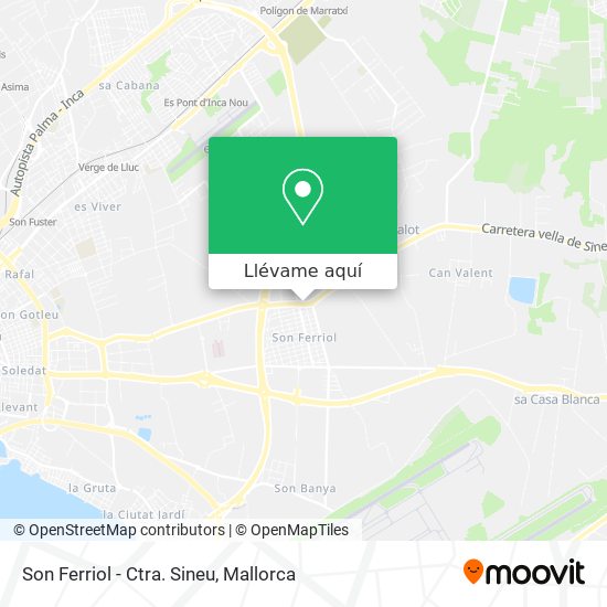 Mapa Son Ferriol - Ctra. Sineu