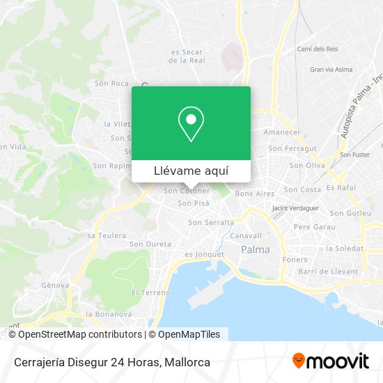 Mapa Cerrajería Disegur 24 Horas