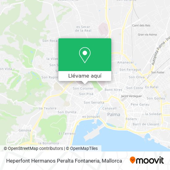 Mapa Heperfont Hermanos Peralta Fontaneria