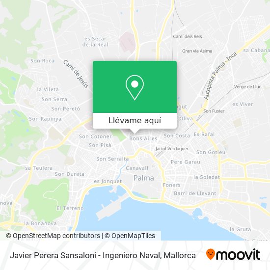 Mapa Javier Perera Sansaloni - Ingeniero Naval