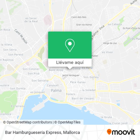 Mapa Bar Hamburguesería Express