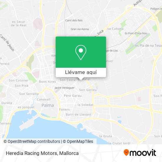 Mapa Heredia Racing Motors