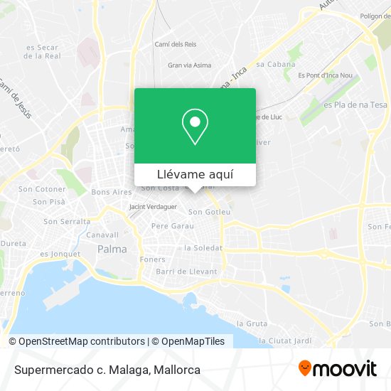 Mapa Supermercado c. Malaga