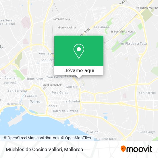 Mapa Muebles de Cocina Vallori