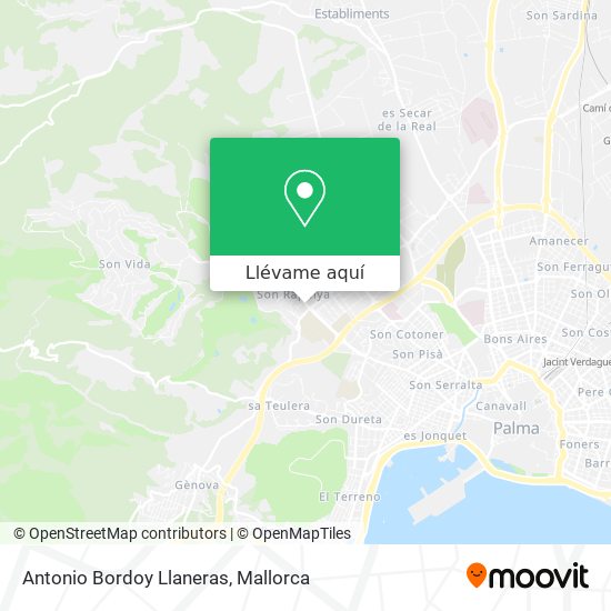 Mapa Antonio Bordoy Llaneras