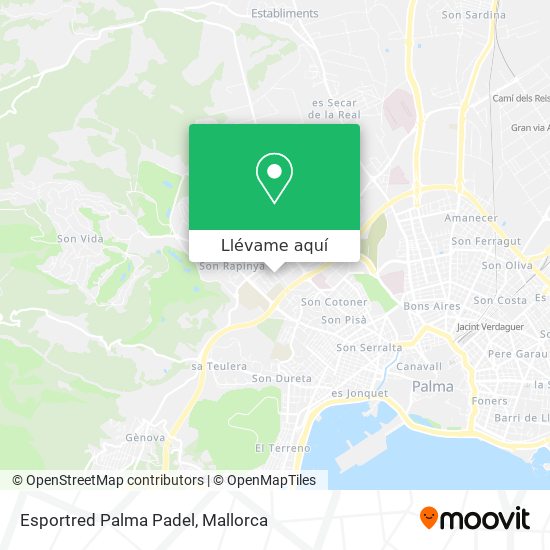 Mapa Esportred Palma Padel