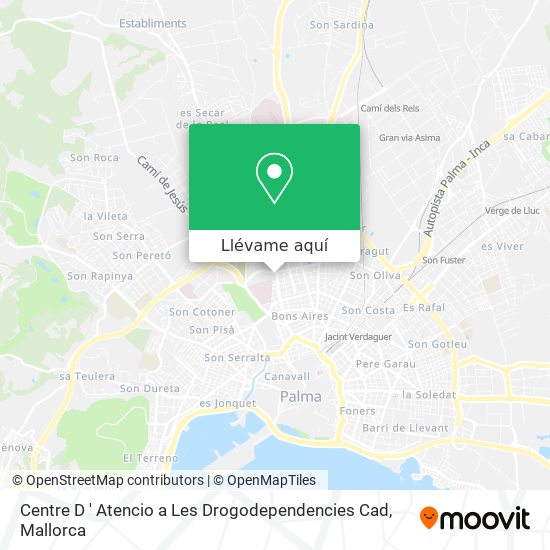 Mapa Centre D ' Atencio a Les Drogodependencies Cad