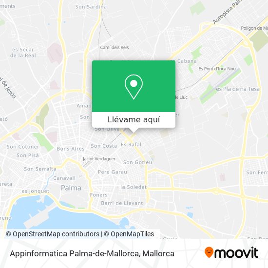 Mapa Appinformatica Palma-de-Mallorca