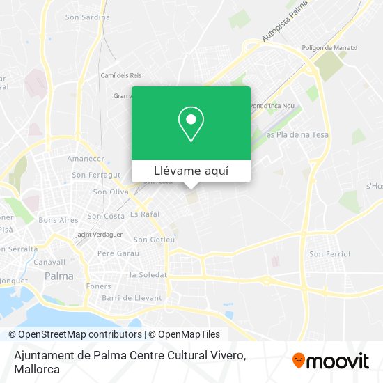 Mapa Ajuntament de Palma Centre Cultural Vivero