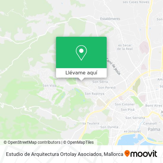 Mapa Estudio de Arquitectura Ortolay Asociados