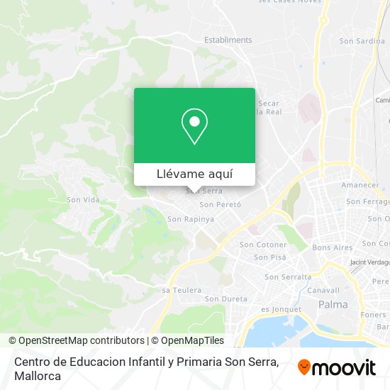 Mapa Centro de Educacion Infantil y Primaria Son Serra