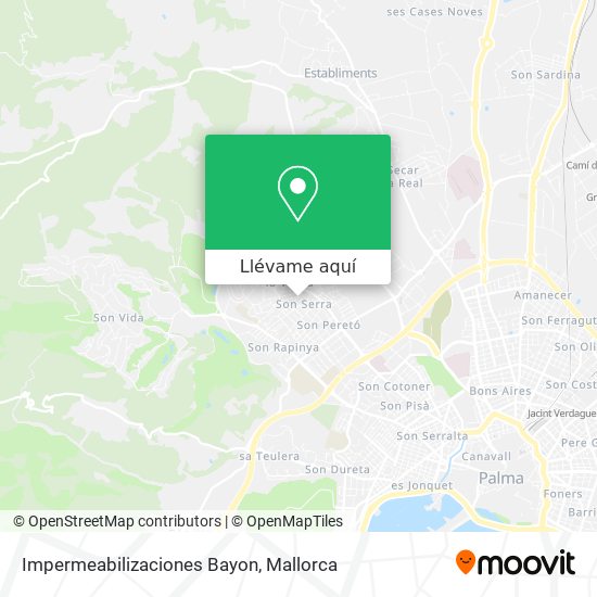 Mapa Impermeabilizaciones Bayon