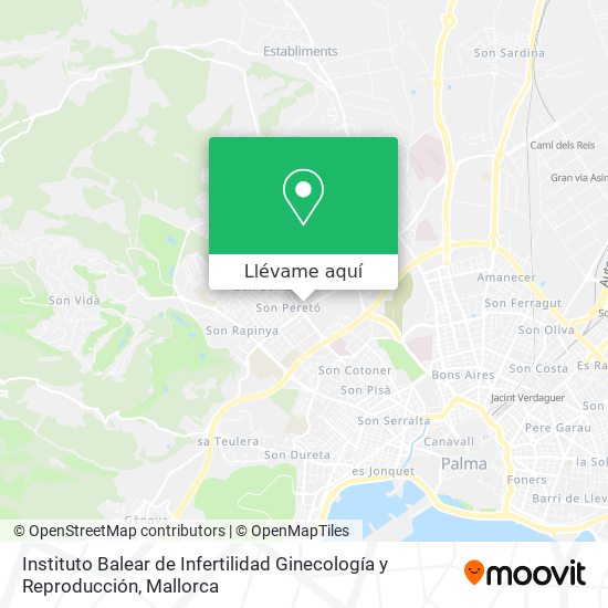 Mapa Instituto Balear de Infertilidad Ginecología y Reproducción