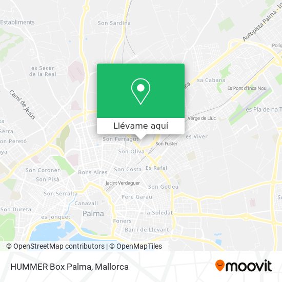 Mapa HUMMER Box Palma