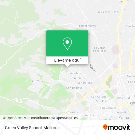 Mapa Green Valley School