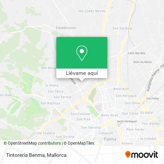 Mapa Tintoreria Benma