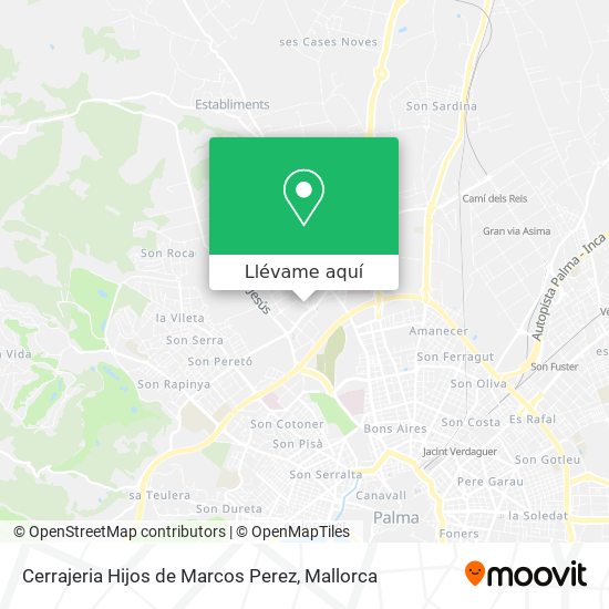 Mapa Cerrajeria Hijos de Marcos Perez