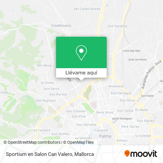 Mapa Sportium en Salon Can Valero