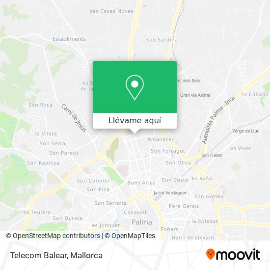 Mapa Telecom Balear