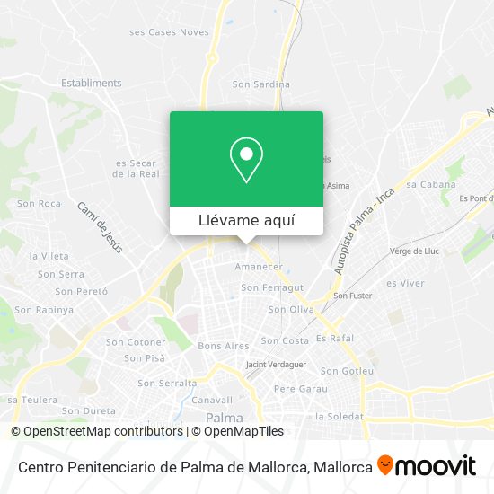 Mapa Centro Penitenciario de Palma de Mallorca