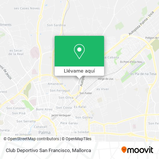 Mapa Club Deportivo San Francisco