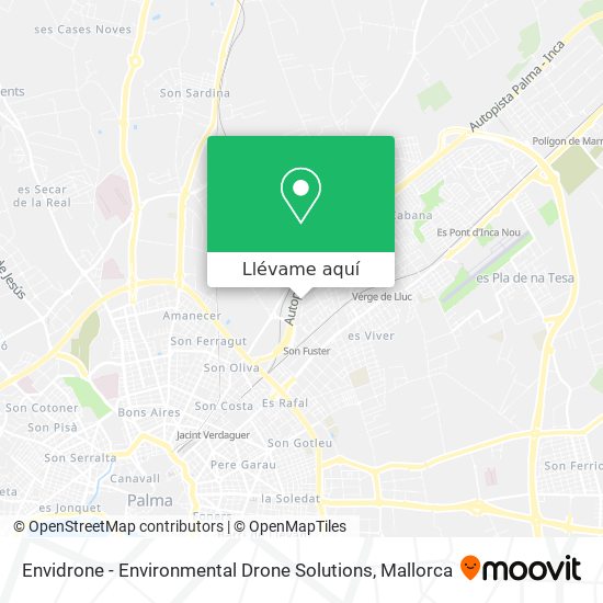 Mapa Envidrone - Environmental Drone Solutions