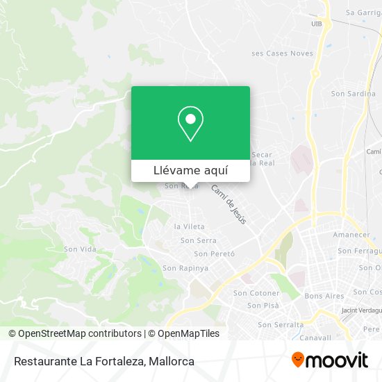 Mapa Restaurante La Fortaleza