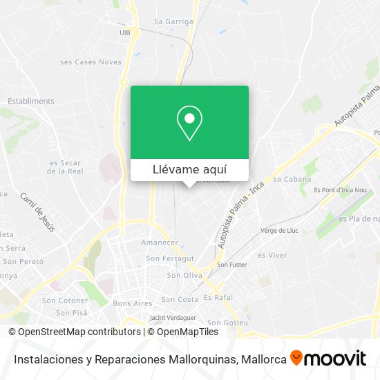 Mapa Instalaciones y Reparaciones Mallorquinas