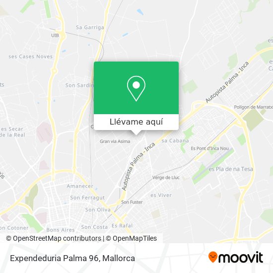 Mapa Expendeduria Palma 96