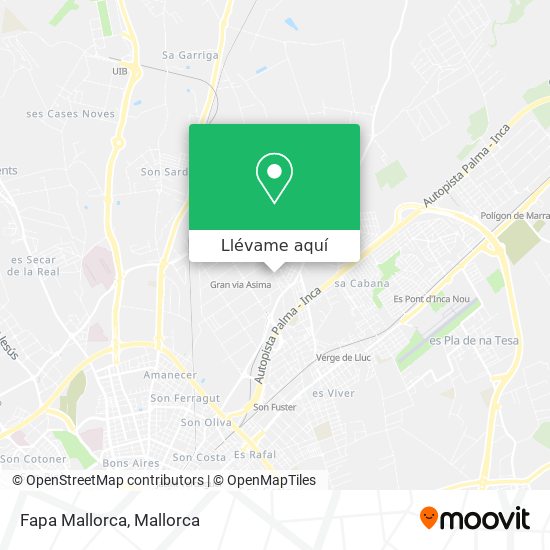 Mapa Fapa Mallorca
